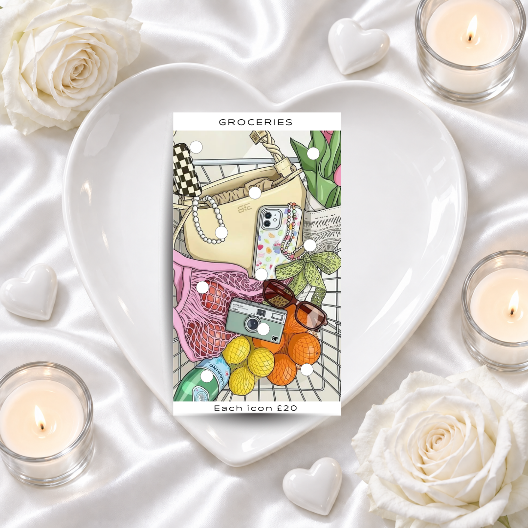 GROCERIES savings challenge & luxe PP cash envelope