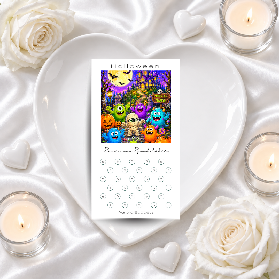 HALLOWEEN savings challenge & luxe PP cash envelope