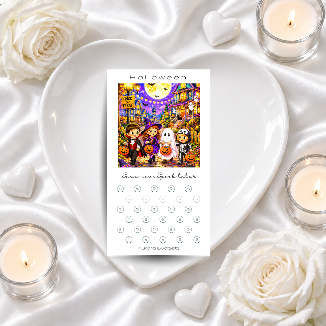 HALLOWEEN savings challenge & luxe PP cash envelope