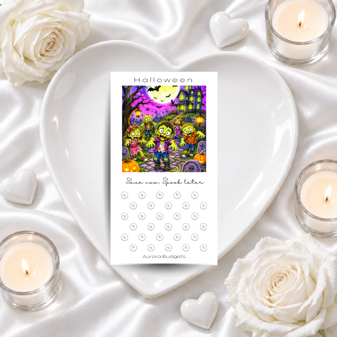 HALLOWEEN savings challenge & luxe PP cash envelope