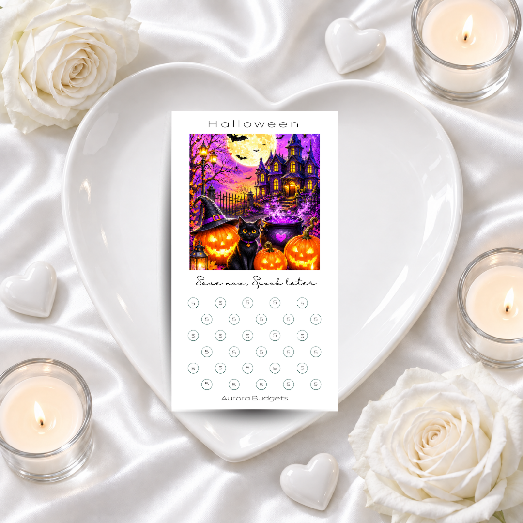 HALLOWEEN savings challenge & luxe PP cash envelope