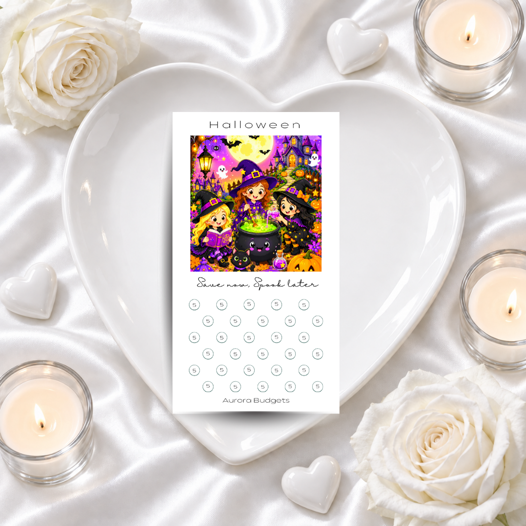HALLOWEEN savings challenge & luxe PP cash envelope