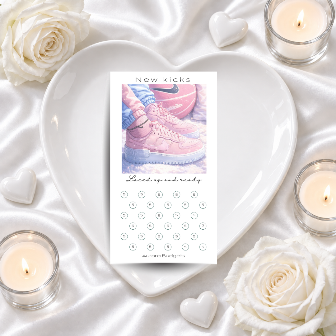 NEW KICKS savings challenge & luxe PP cash envelope