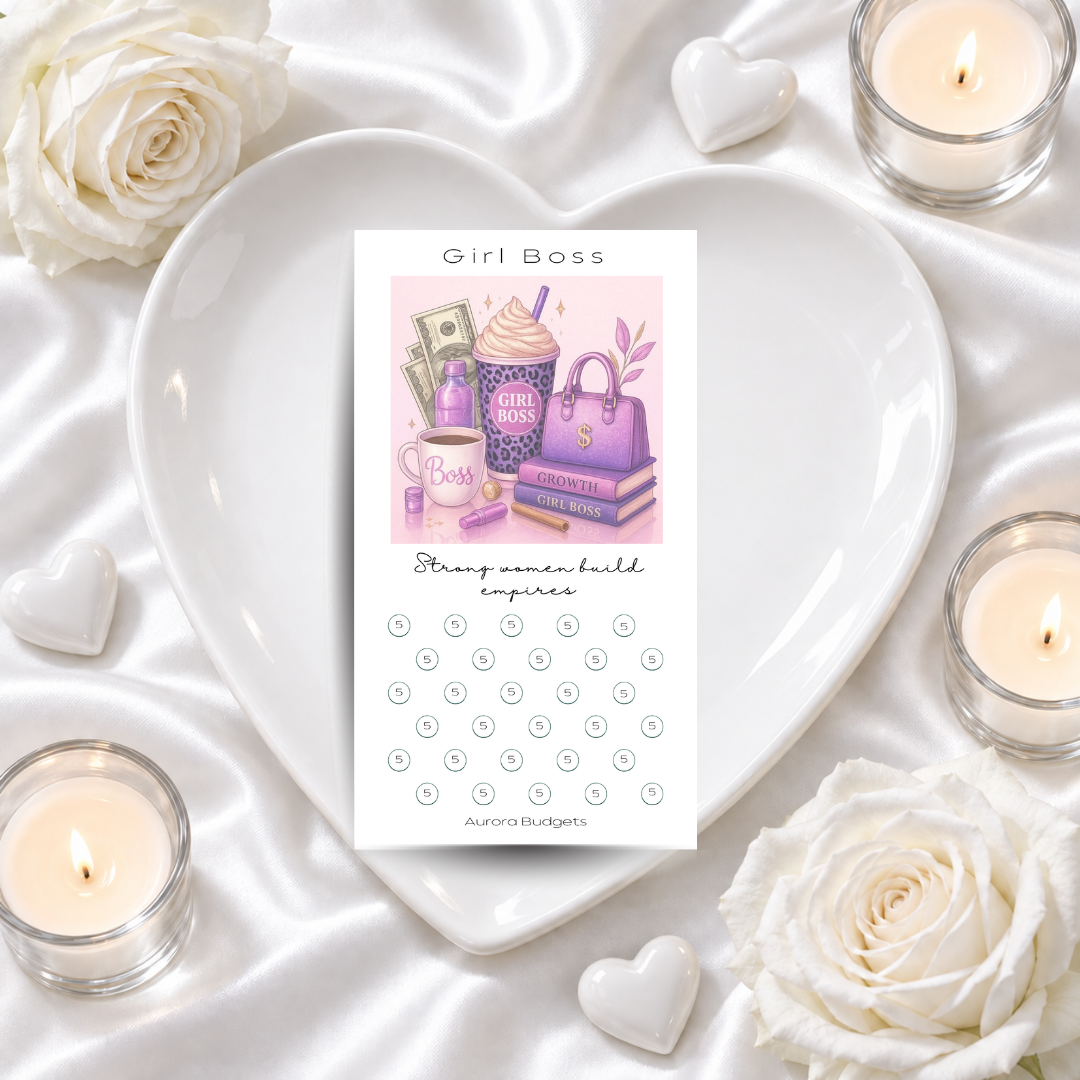GIRL BOSS savings challenge & luxe PP cash envelope