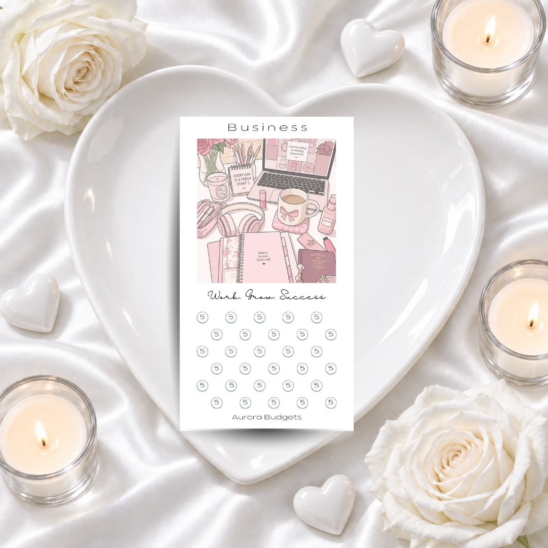 BUSINESS savings challenge & luxe PP cash envelope