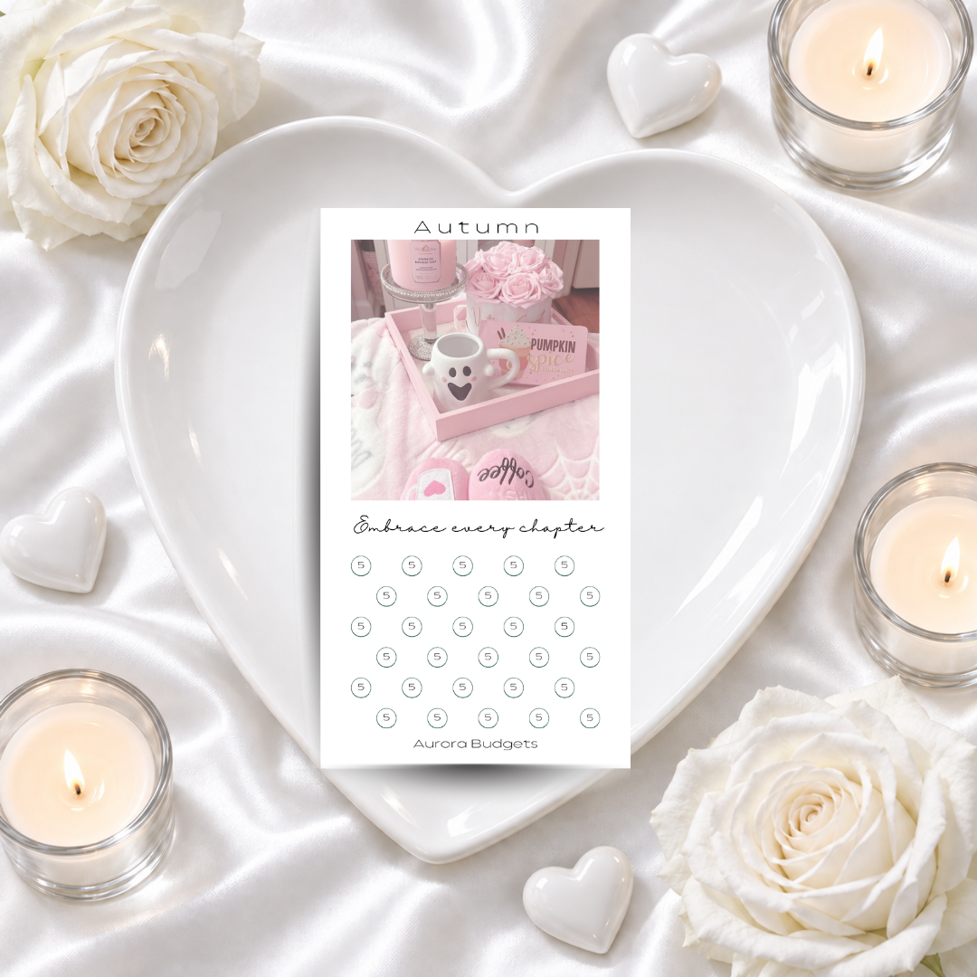 AUTUMN savings challenge & luxe PP cash envelope