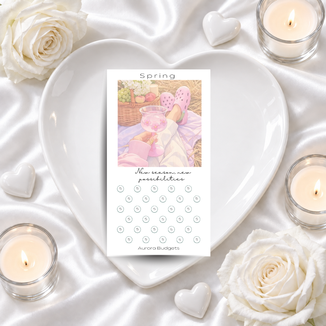 SPRING savings challenge & luxe PP cash envelope