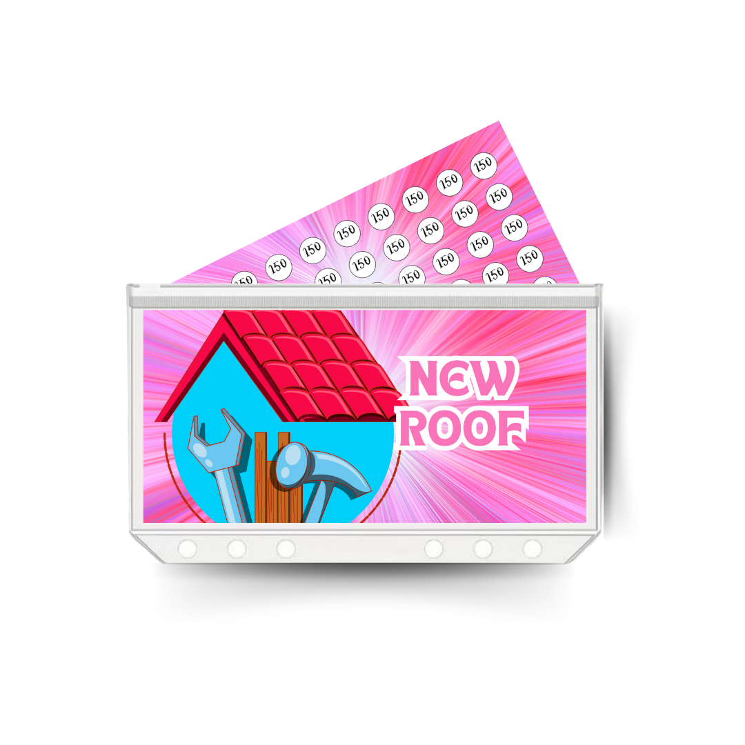 NEW ROOF savings insert, tracker & twin pocket wallet A6