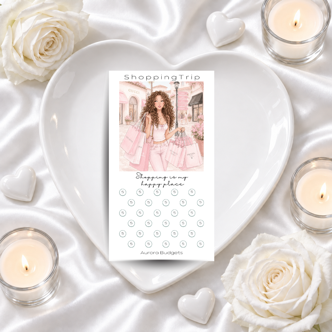 SHOPPING TRIP savings challenge & luxe PP cash envelope