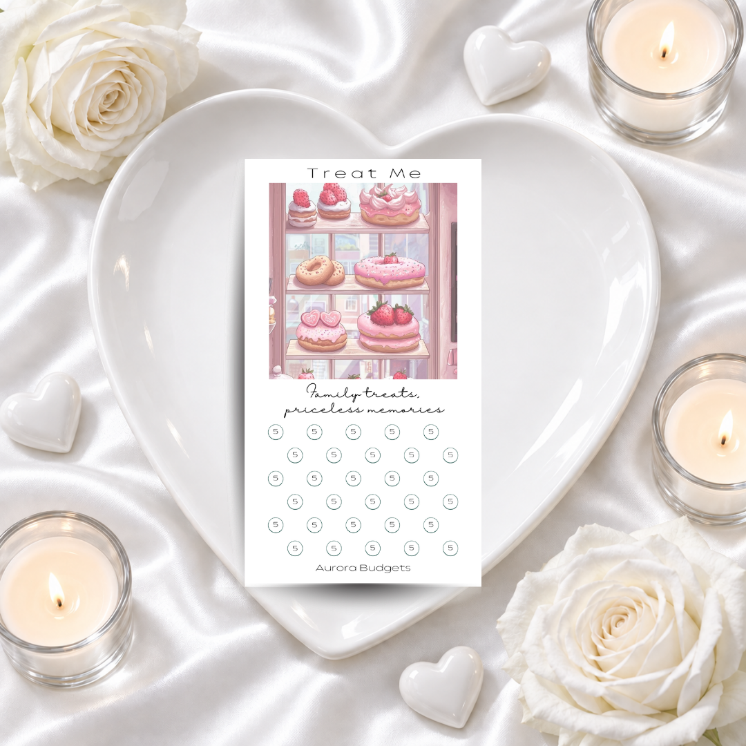TREAT ME savings challenge & luxe PP cash envelope