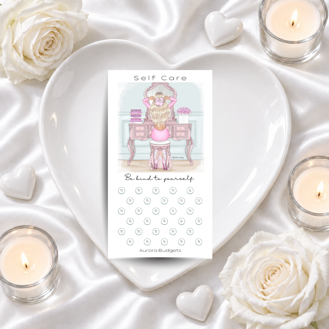 SELF CARE savings challenge & luxe PP cash envelope