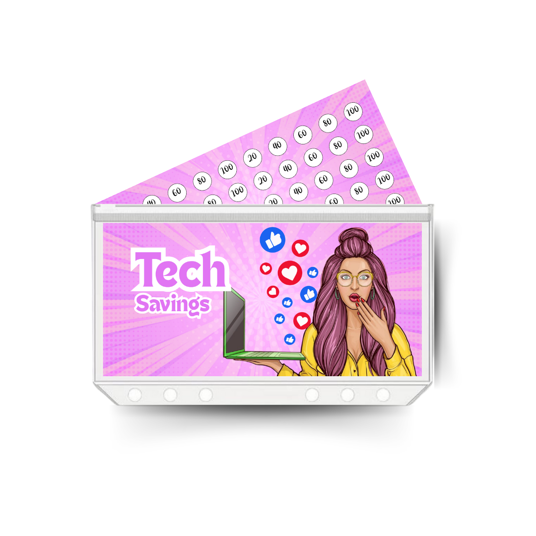TECH savings insert, tracker & twin pocket wallet A6