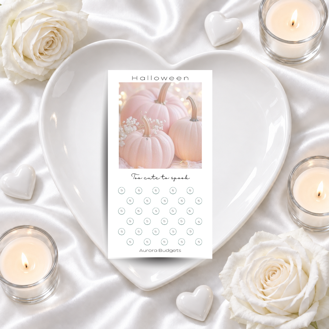 HALLOWEEN savings challenge & luxe PP cash envelope