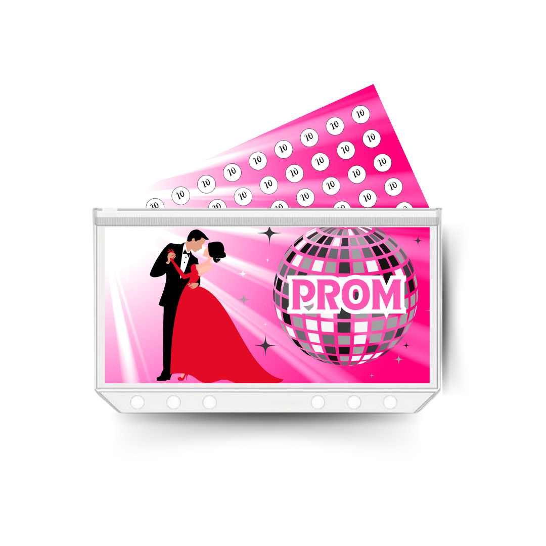 PROM savings insert, tracker & twin pocket wallet A6