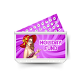 HOLIDAY FUND savings insert, tracker & twin pocket wallet A6
