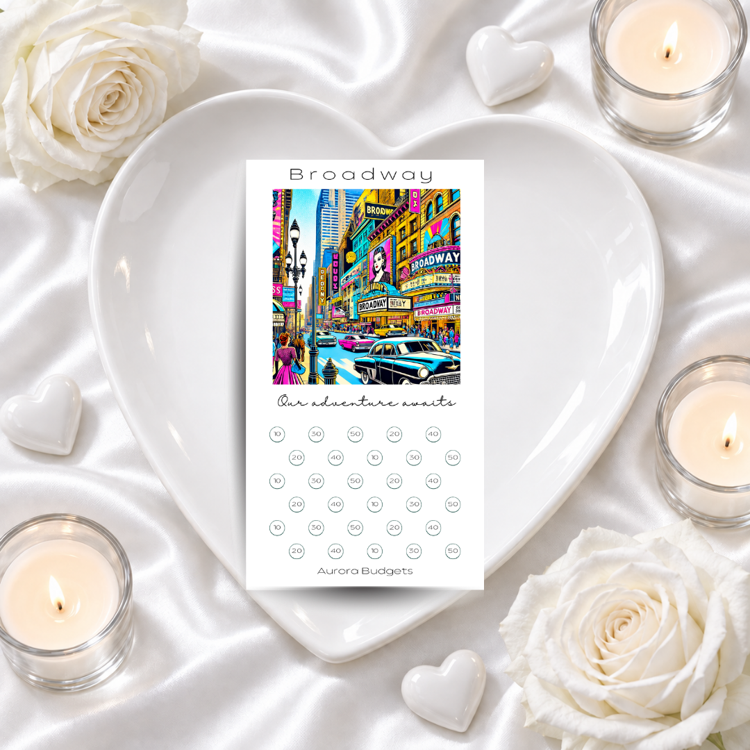BROADWAY savings challenge & luxe PP cash envelope