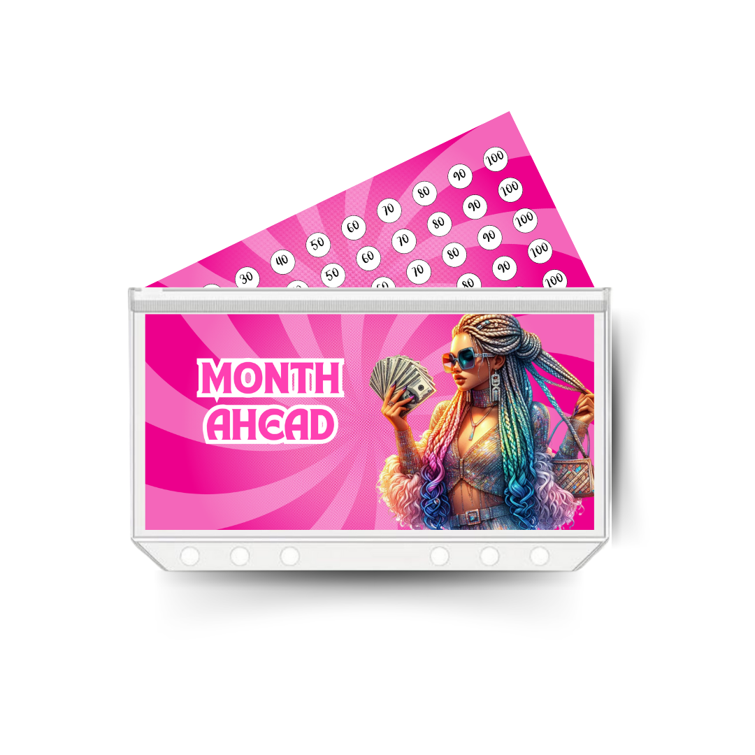 MONTH AHEAD insert, tracker & twin pocket wallet A6