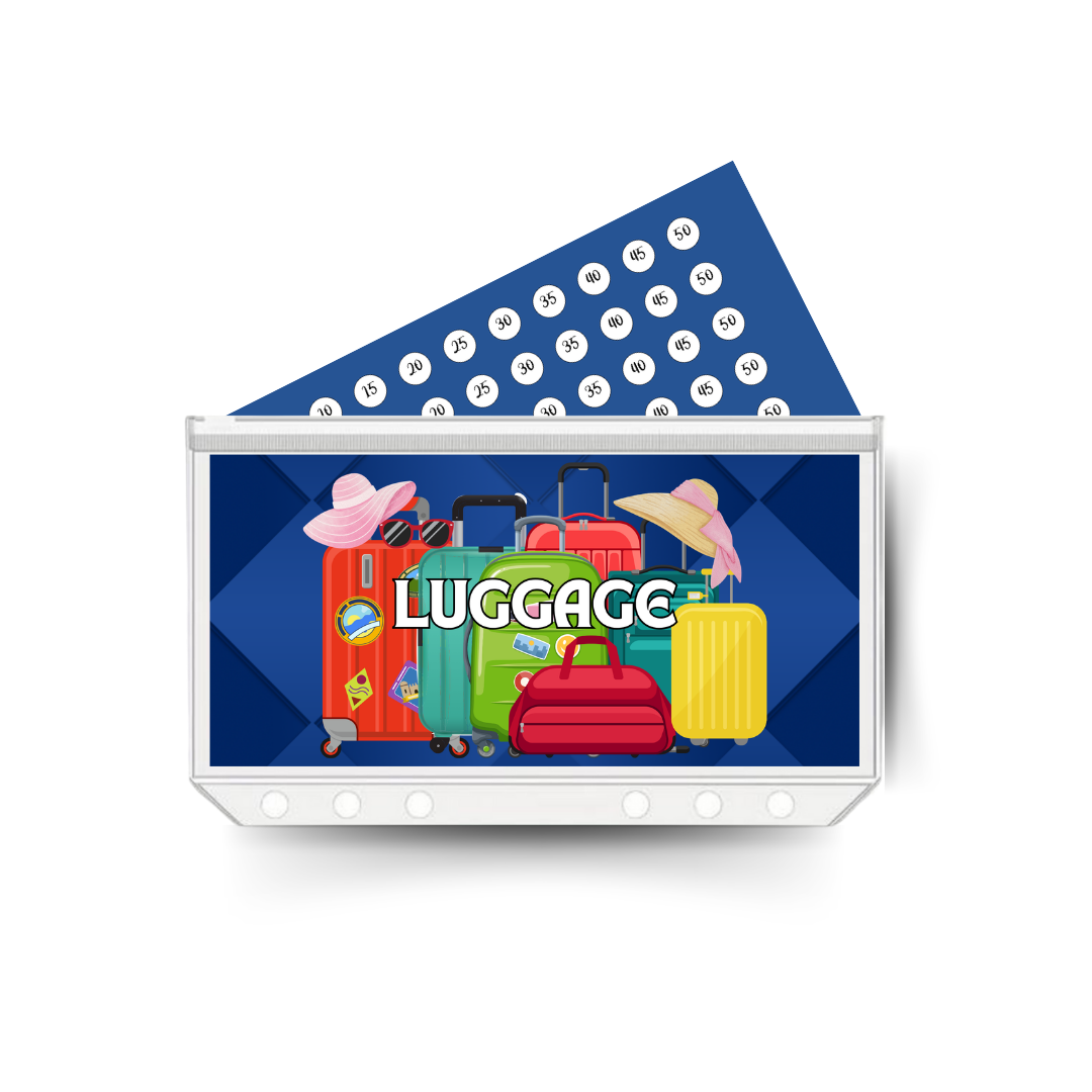 LUGGAGE insert, tracker & twin pocket wallet A6