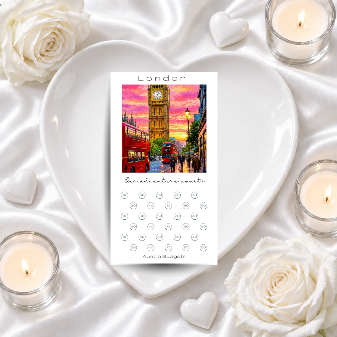 LONDON savings challenge & luxe PP cash envelope