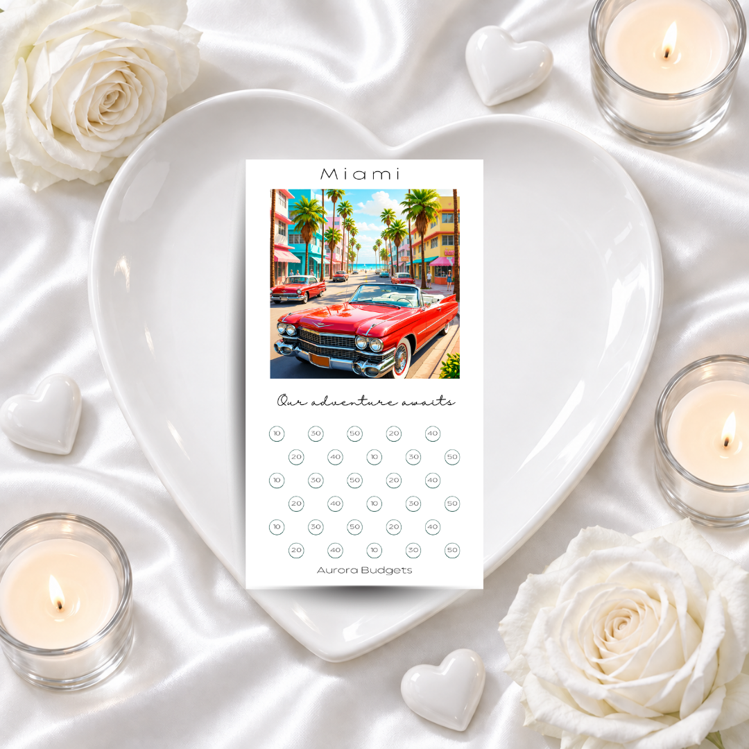 MIAMI savings challenge & luxe PP cash envelope
