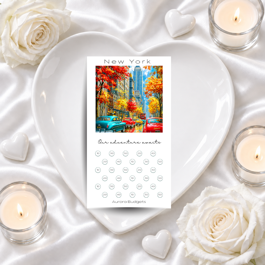 NEW YORK savings challenge & luxe PP cash envelope