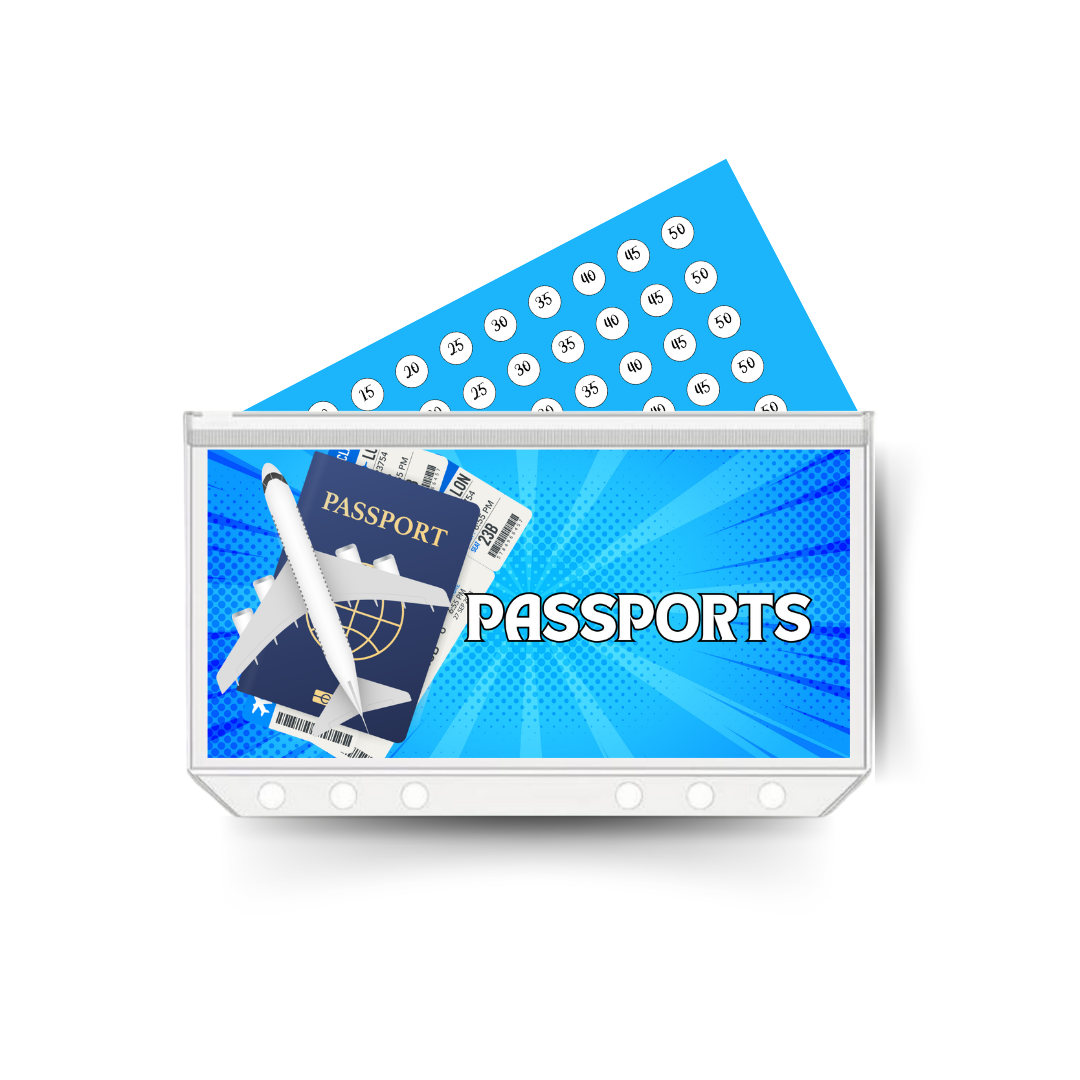 PASSPORTS FUND insert, tracker & twin pocket wallet A6
