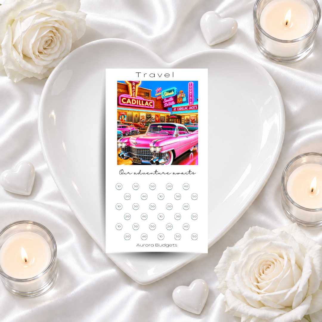 TRAVEL savings challenge & luxe PP cash envelope