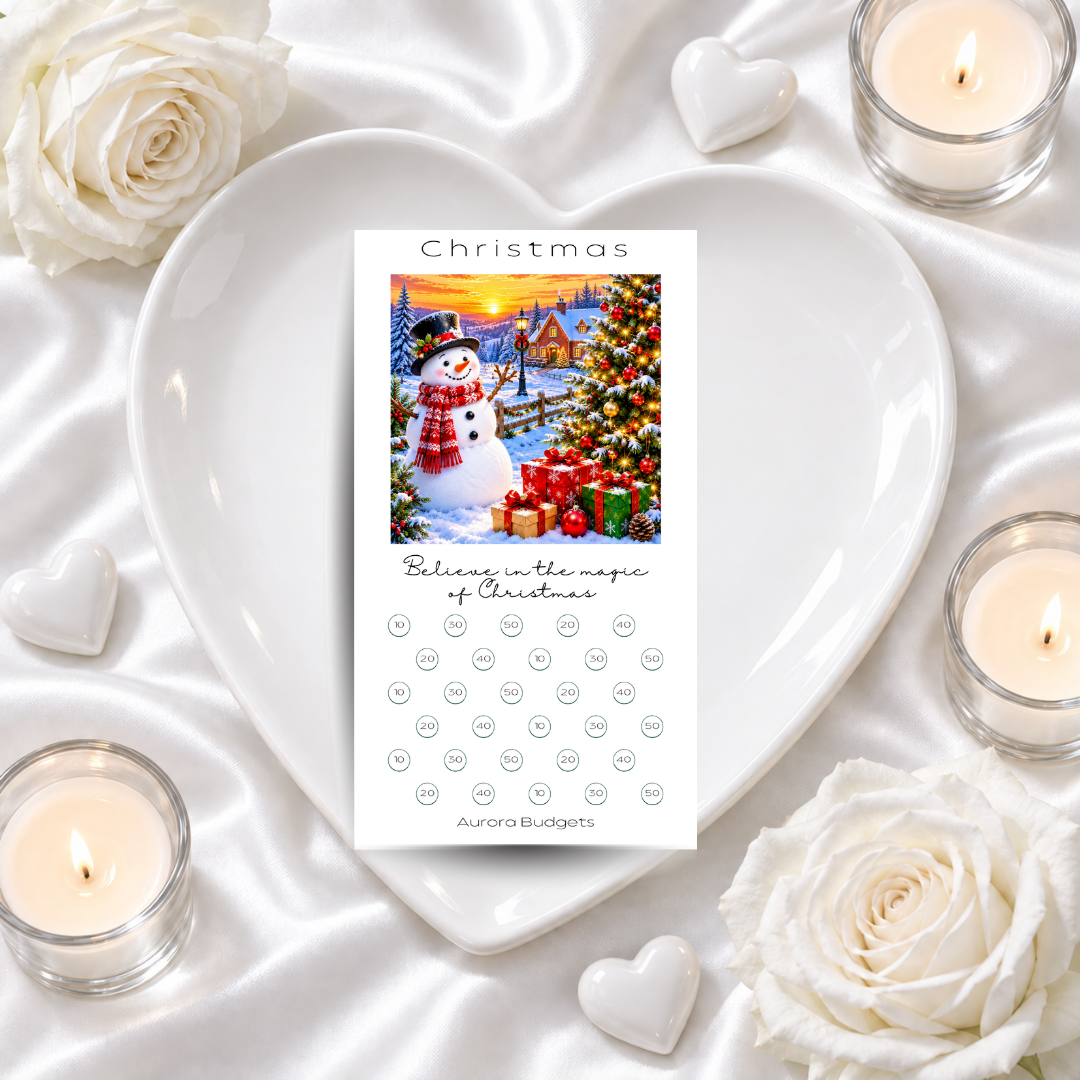 CHRISTMAS savings challenge & luxe PP cash envelope