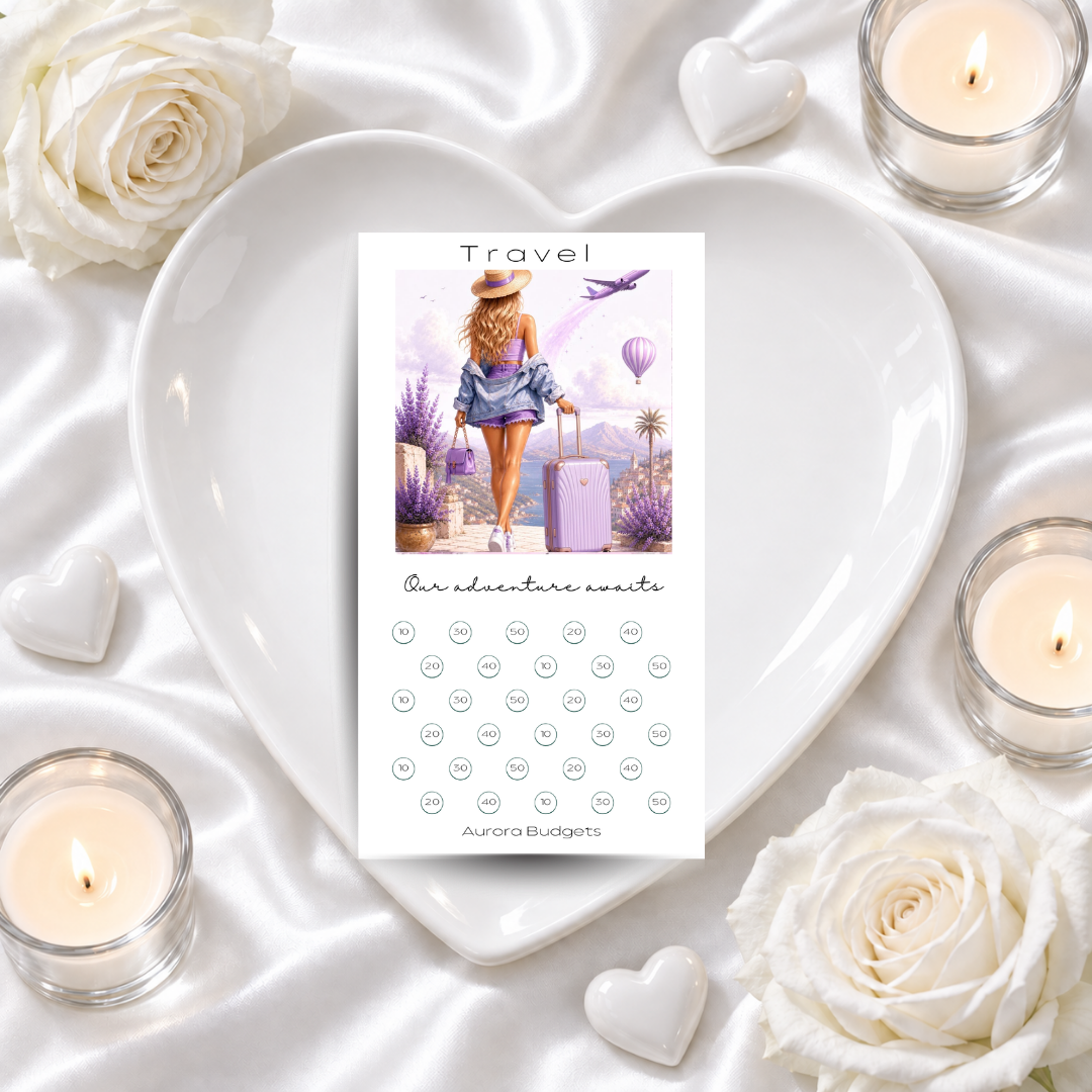 TRAVEL savings challenge & luxe PP cash envelope