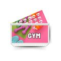GYM MEMBERSHIP insert, tracker & twin pocket wallet A6