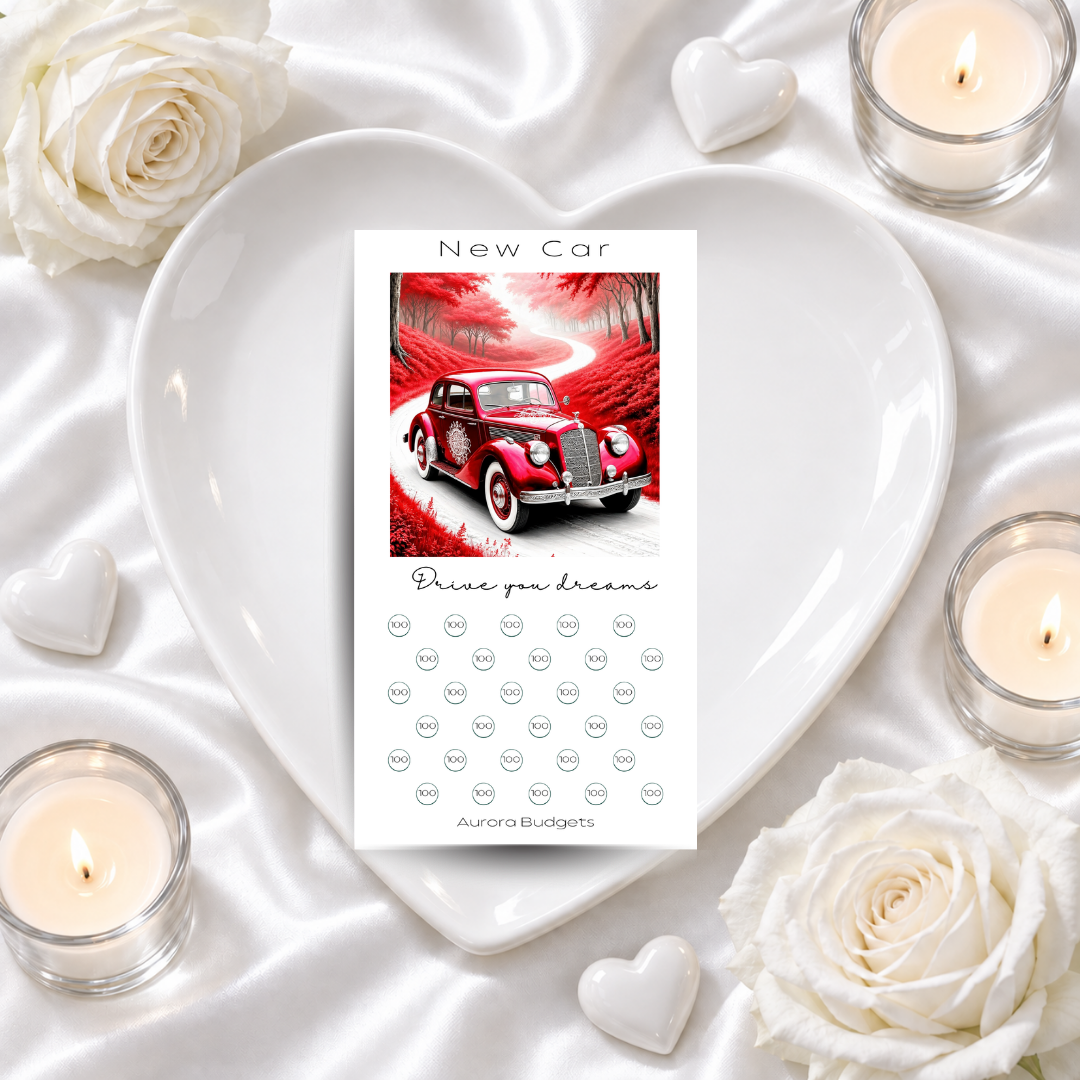 NEW CAR savings challenge & luxe PP cash envelope