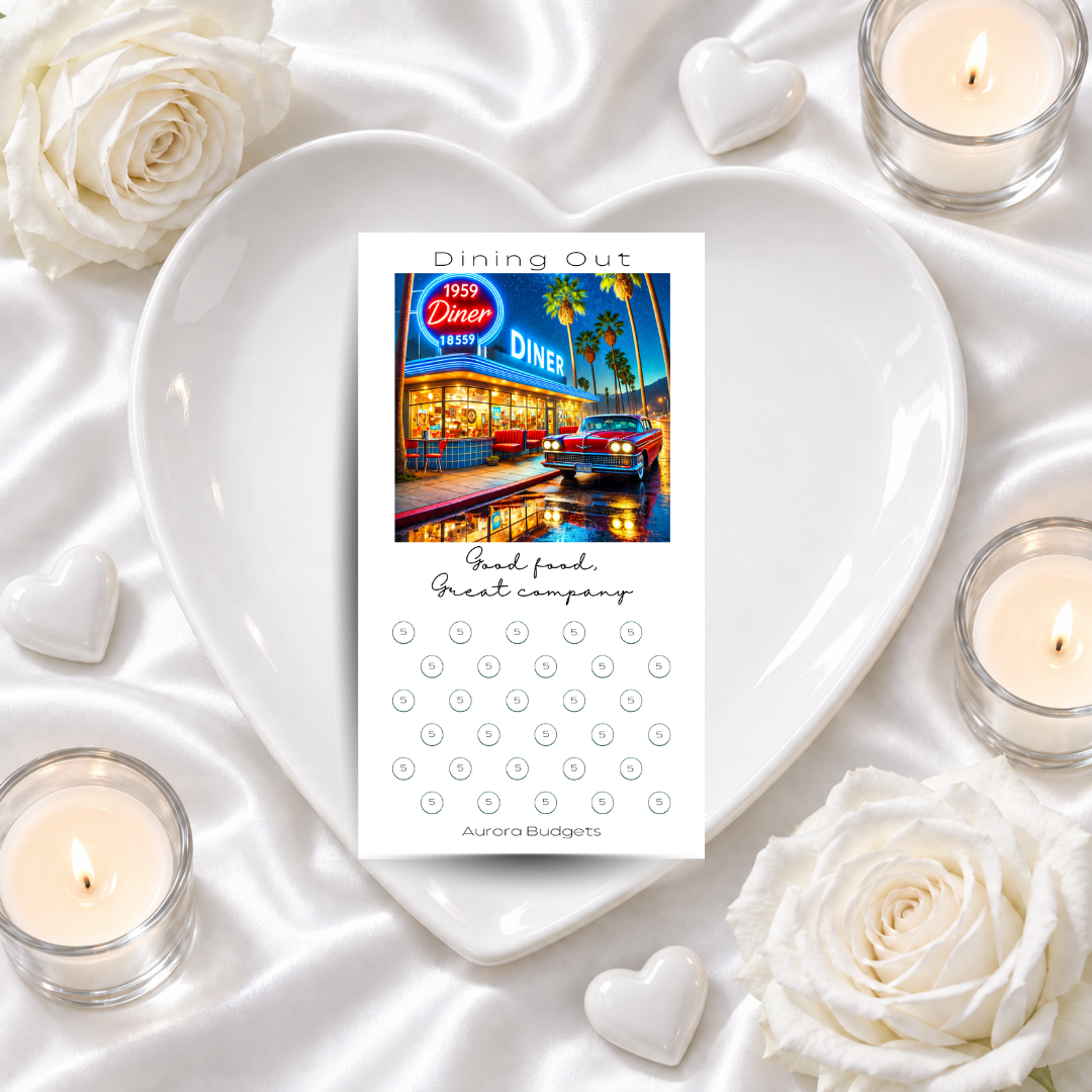 DINING OUT savings challenge & luxe PP cash envelope