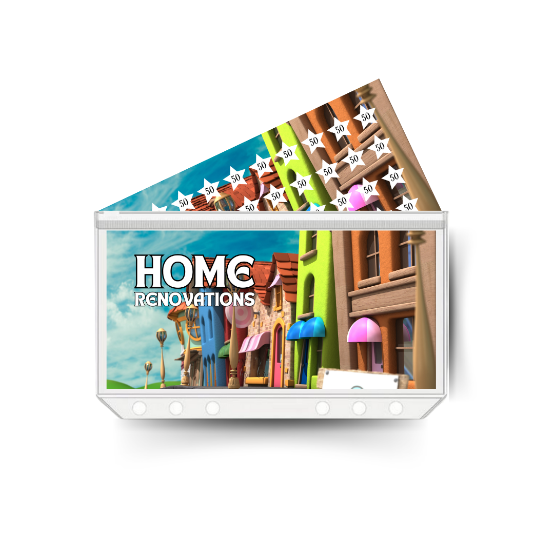 HOME RENOVATIONS insert, tracker & twin pocket wallet A6