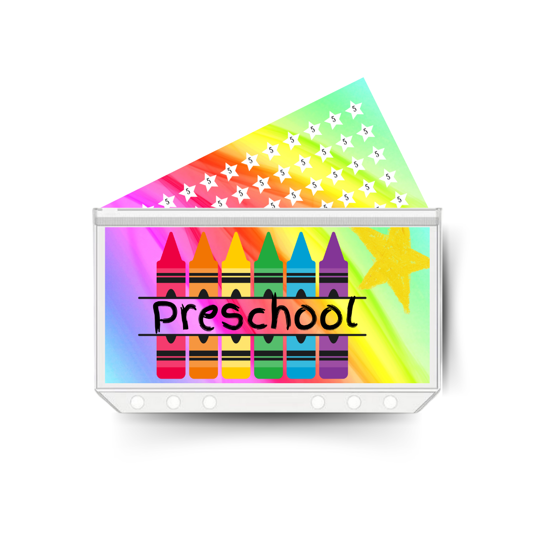 PRESCHOOL insert, tracker & twin pocket wallet A6