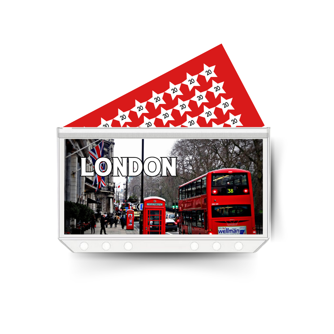 LONDON insert, tracker & twin pocket wallet A6