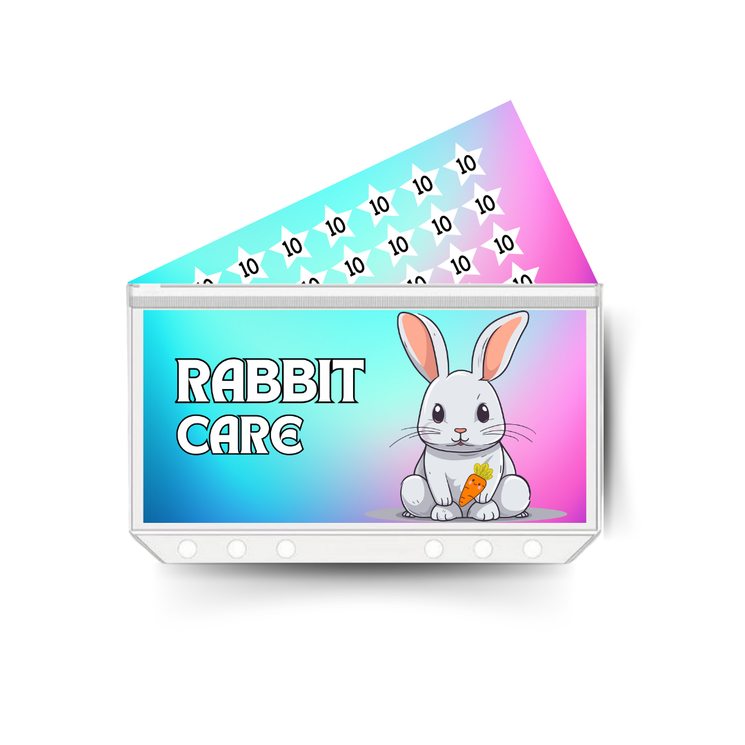 RABBIT CARE insert, tracker & twin pocket wallet A6
