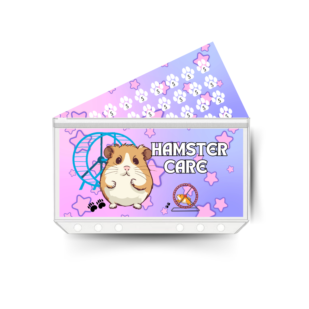 HAMSTER CARE insert, tracker & twin pocket wallet A6