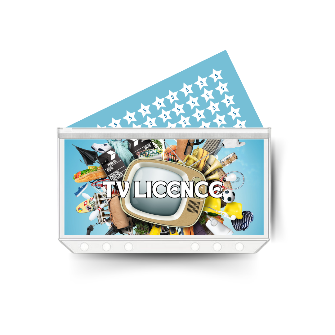 TV LICENCE insert, tracker & twin pocket wallet A6