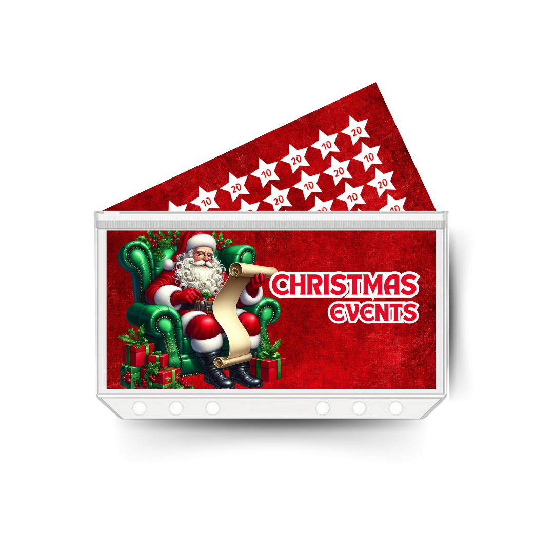 CHRISTMAS EVENTS insert, tracker & twin pocket wallet A6