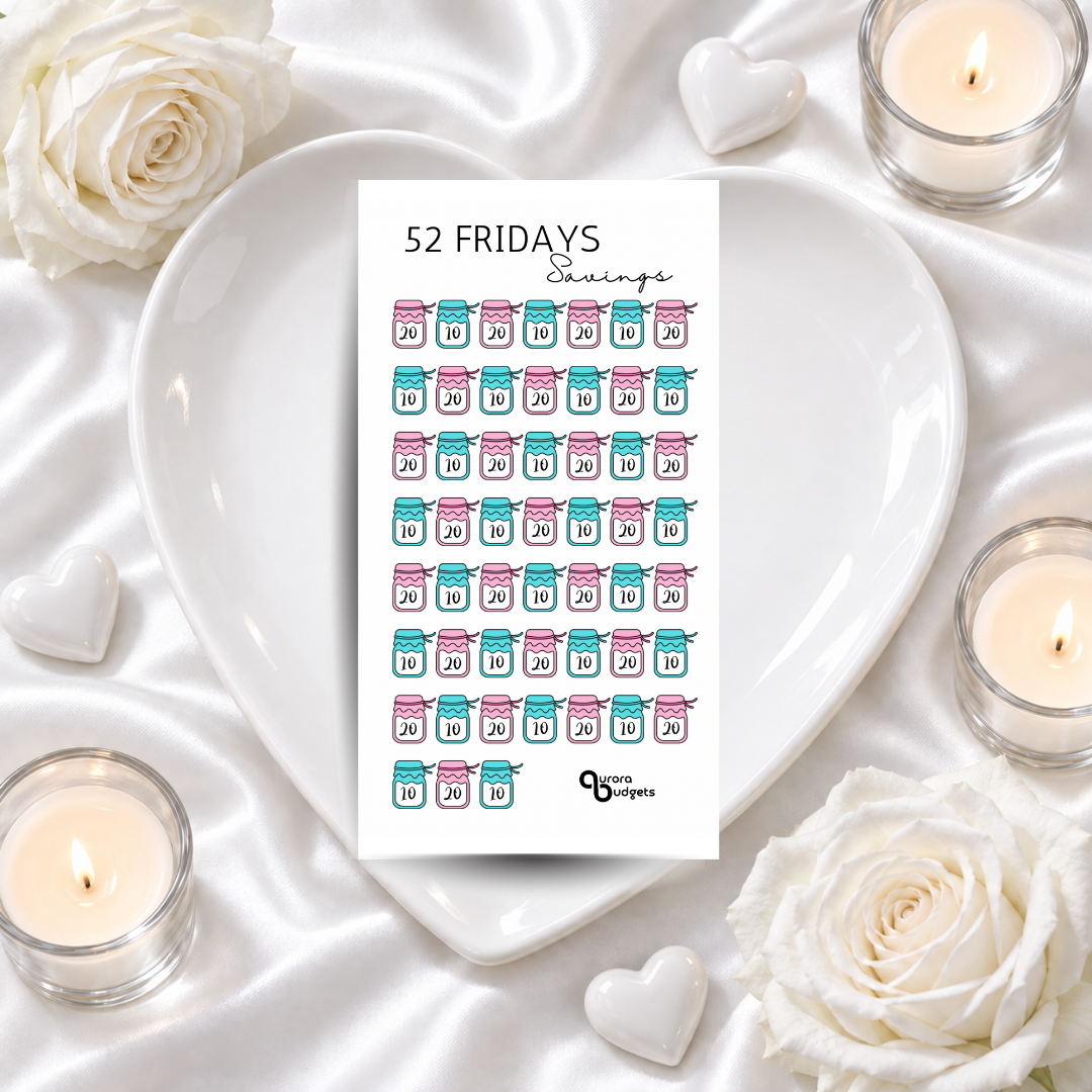 52 FRIDAYS A6 savings challenge