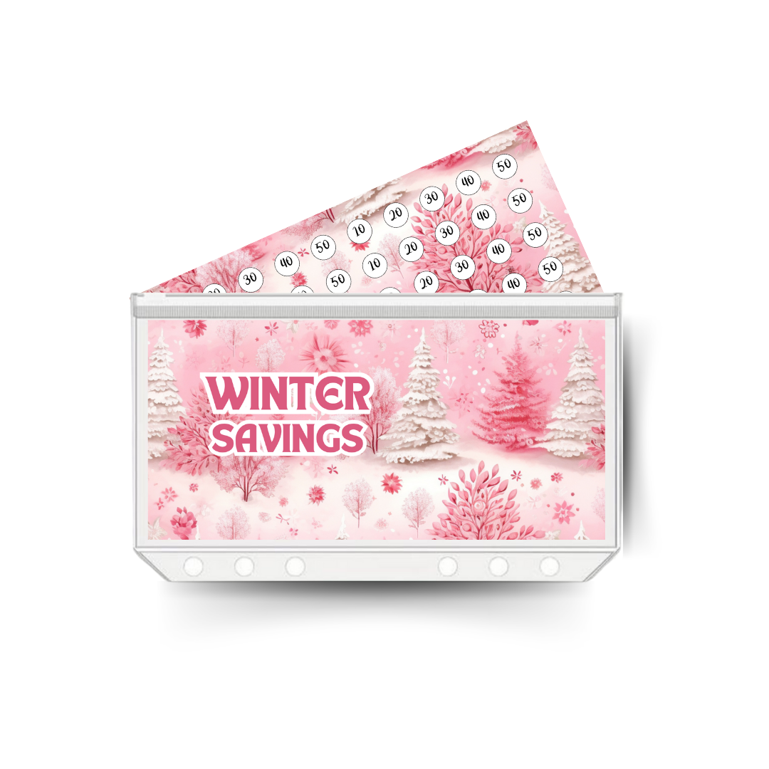 WINTER SAVINGS insert, tracker & twin pocket wallet A6