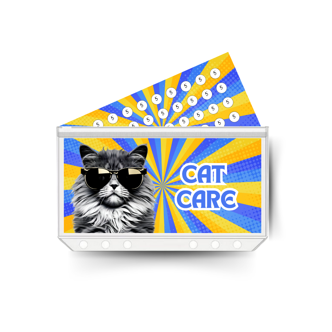 CAT CARE insert, tracker & twin pocket wallet A6