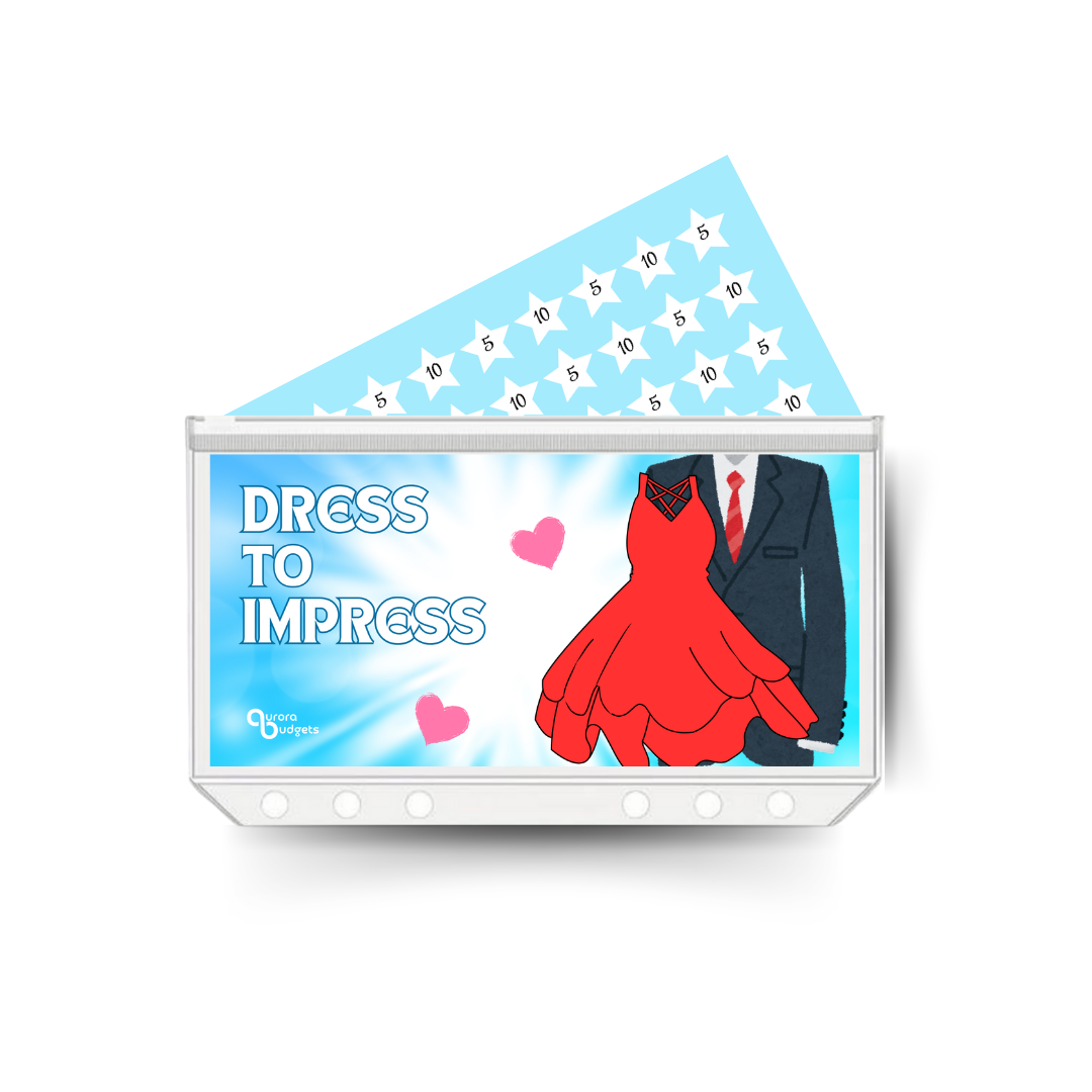 DRESS TO IMPRESS insert, tracker & twin pocket wallet A6