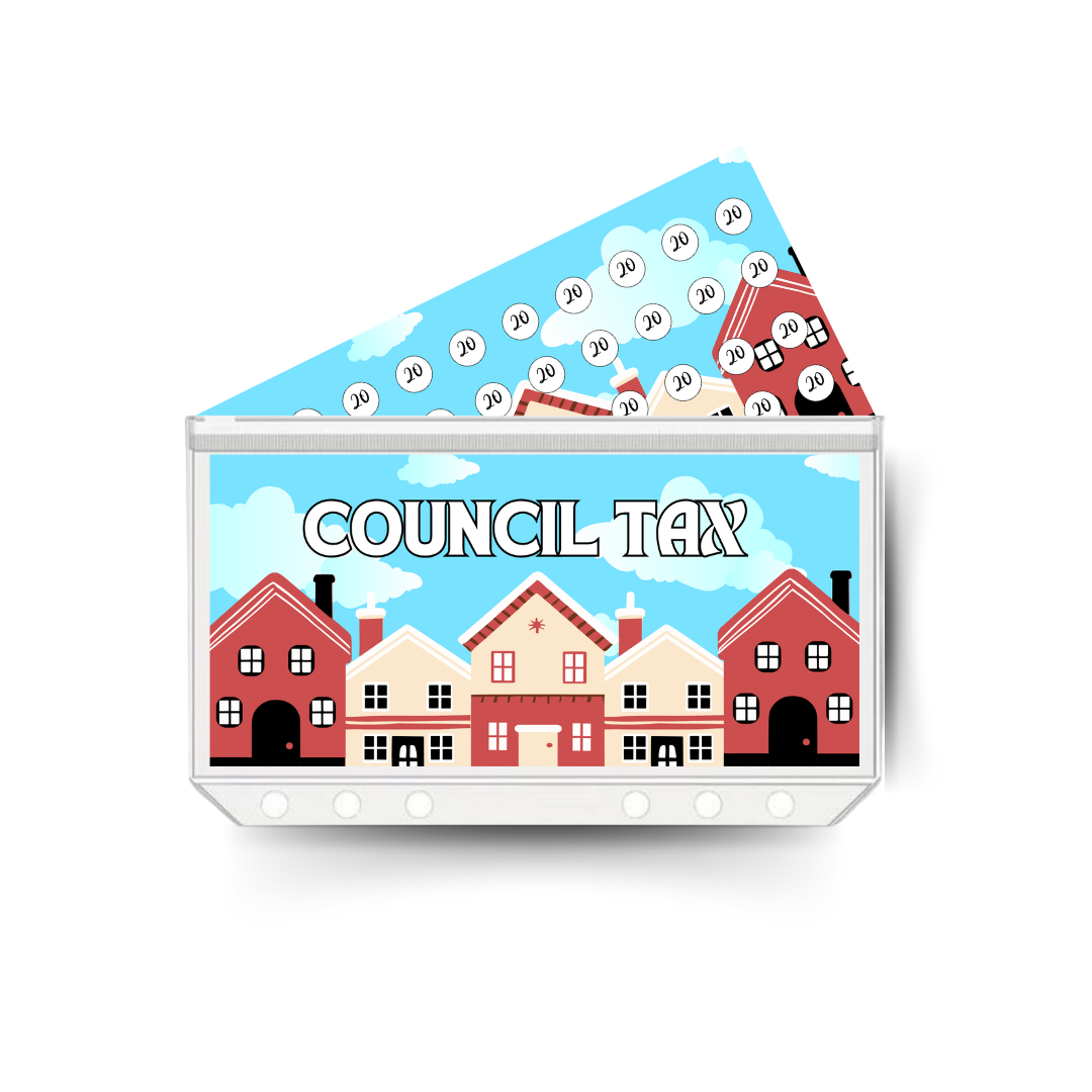 COUNCIL TAX insert, tracker & twin pocket wallet A6