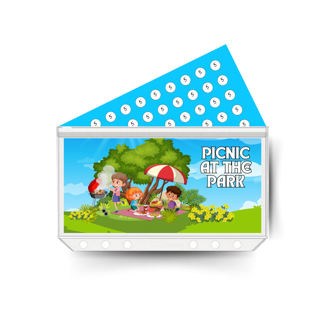 PICNIC AT THE PARK insert, tracker & twin pocket wallet A6