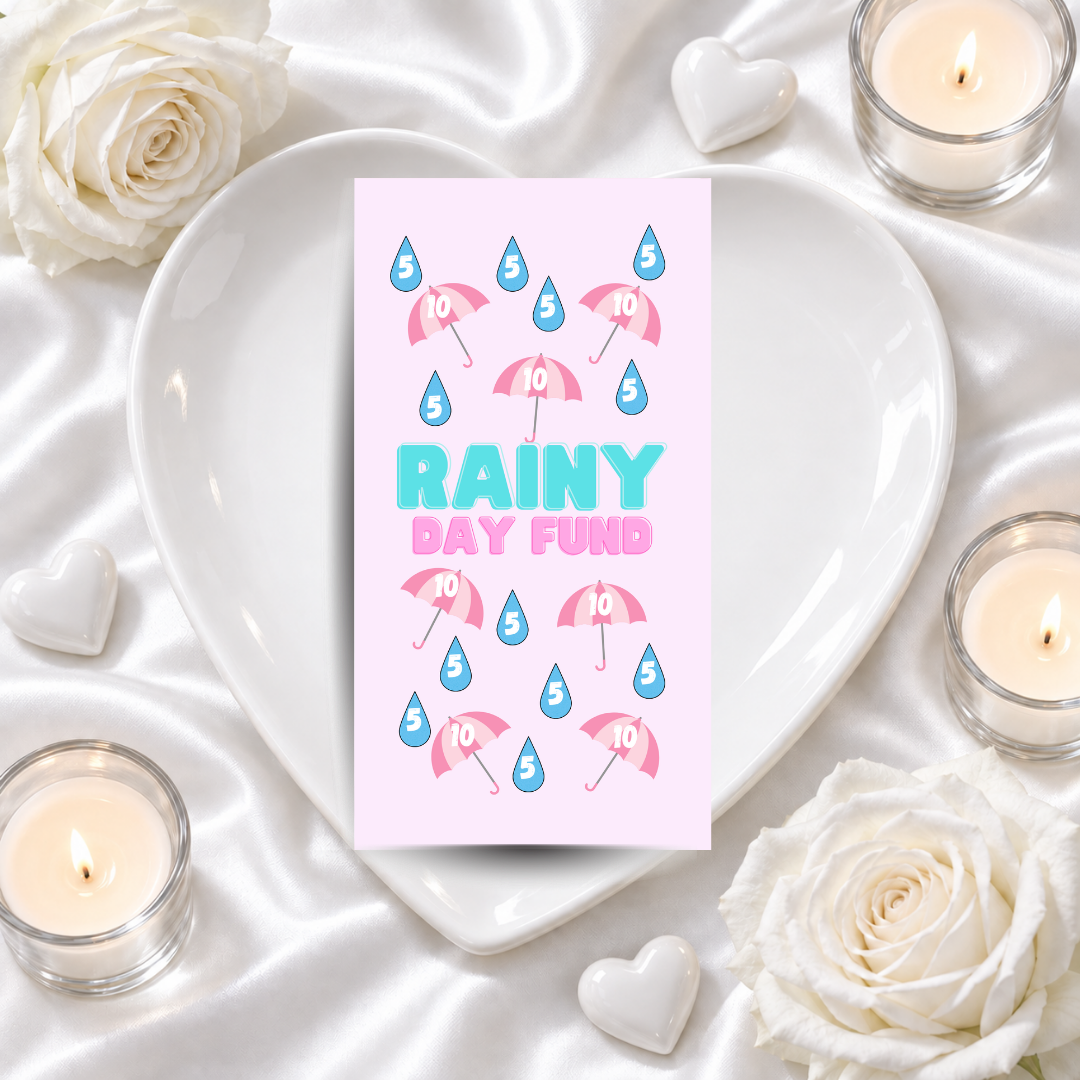 RAINY DAY A6 savings challenge