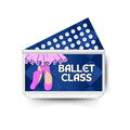BALLET CLASS insert, tracker & twin pocket wallet A6