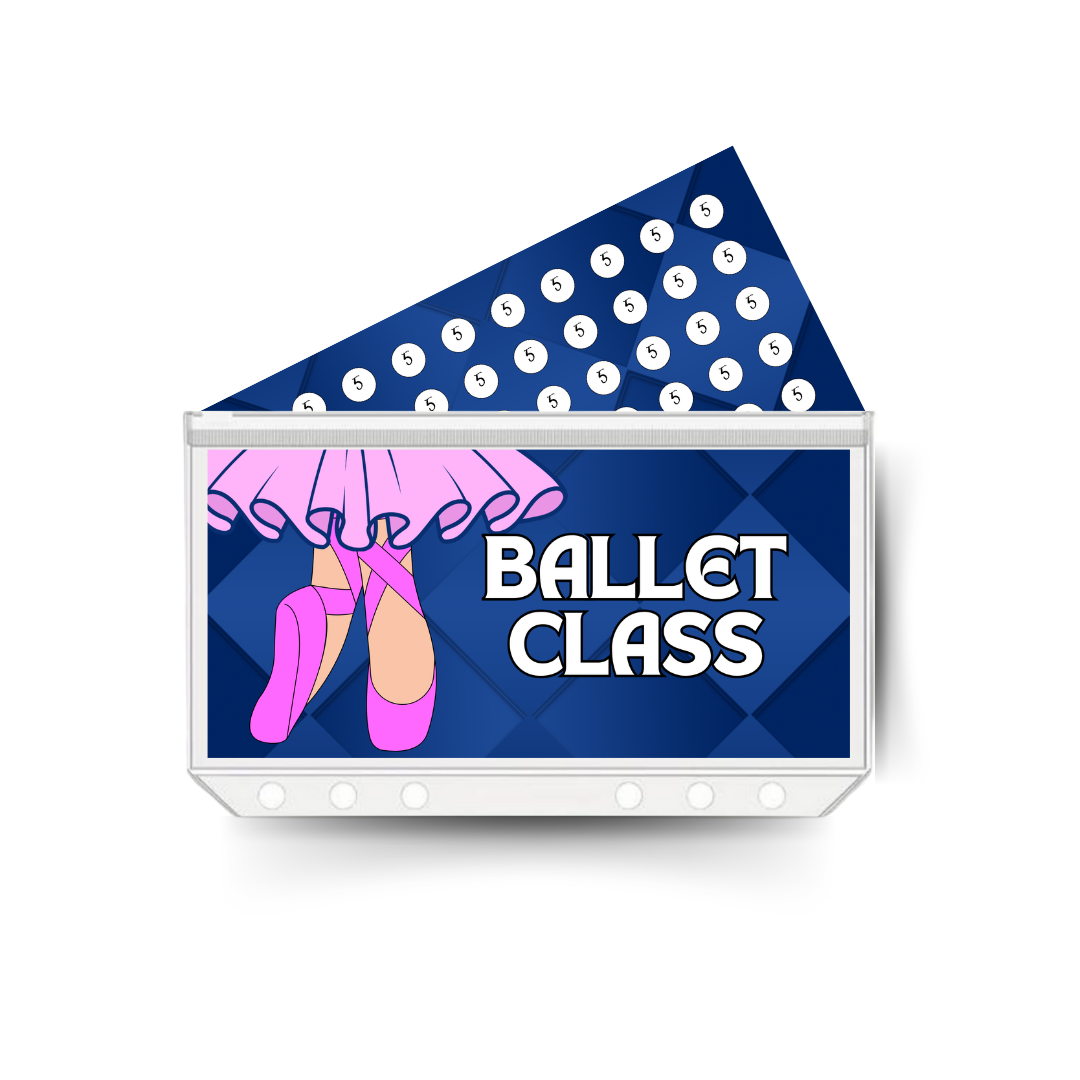BALLET CLASS insert, tracker & twin pocket wallet A6