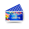 ARTS AND CRAFTS insert, tracker & twin pocket wallet A6
