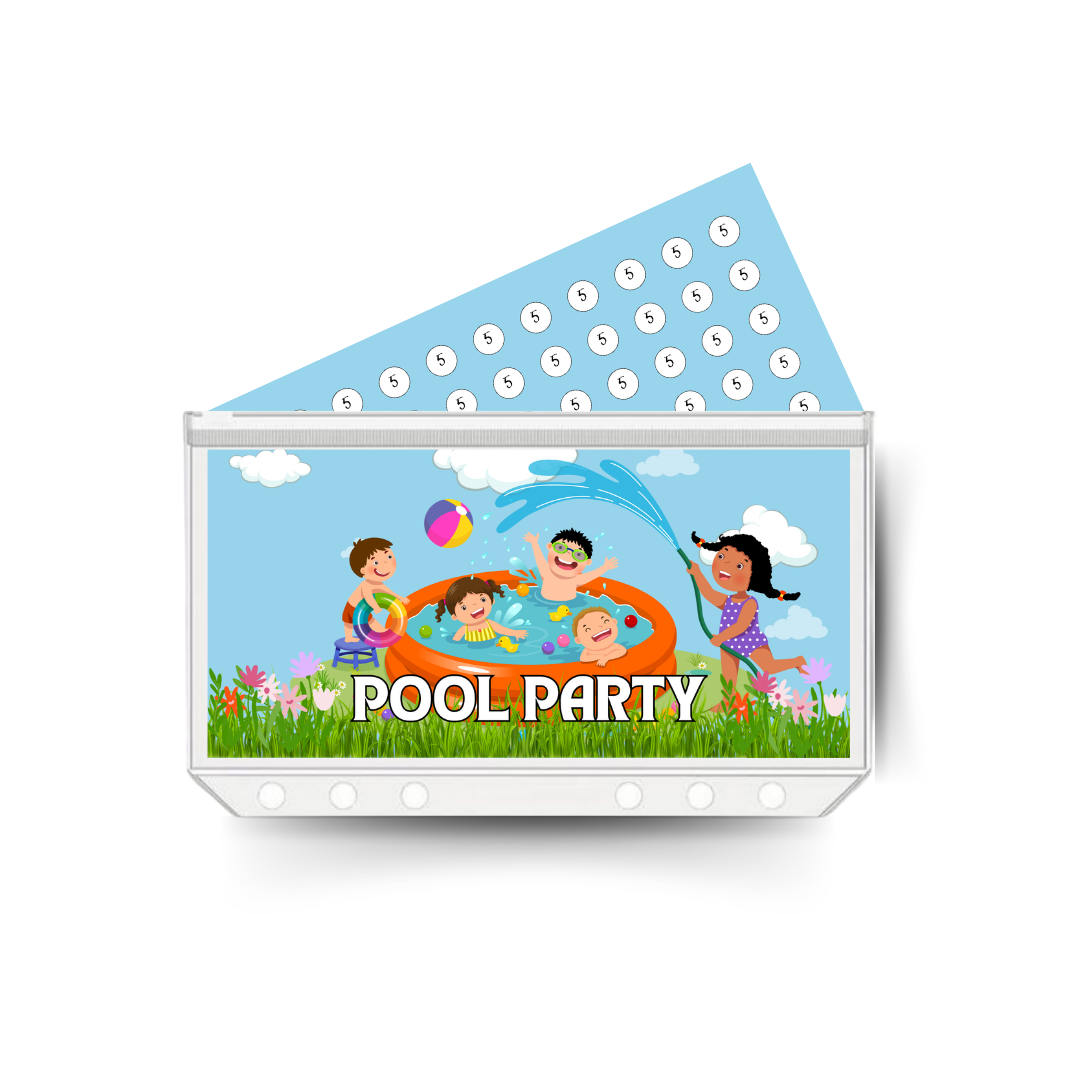 POOL PARTY insert, tracker & twin pocket wallet A6